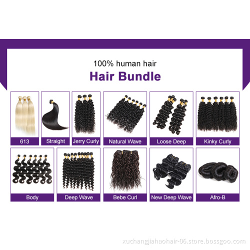 Raw Mink Brazilian Extension Human Weave With Closure Frontal Deep Loose Wave Virgin Hair Frontal And Bundles Human Hair